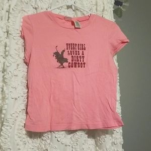Pink graphic tee